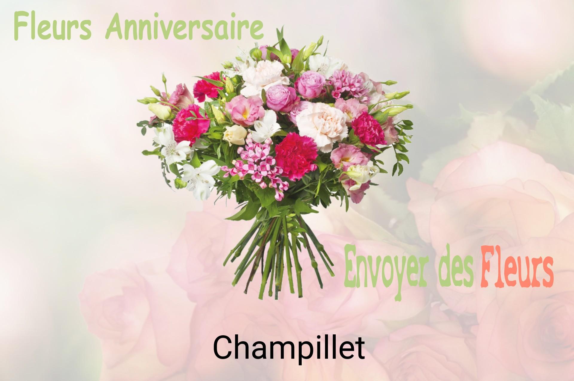 Bouquet de fleurs d’anniversaire livré à Champillet